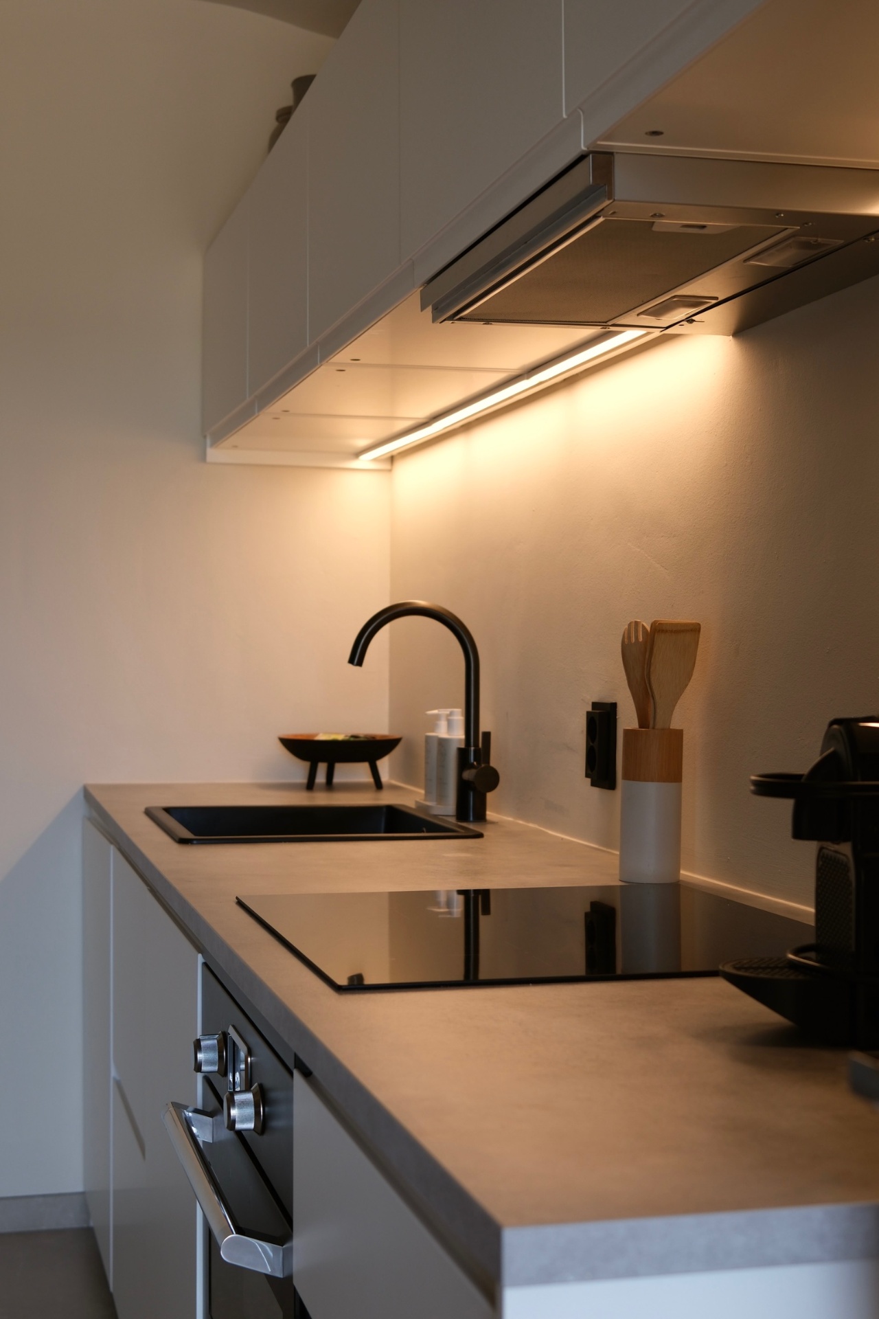 Keuken met inductiekookplaat in EIK 2